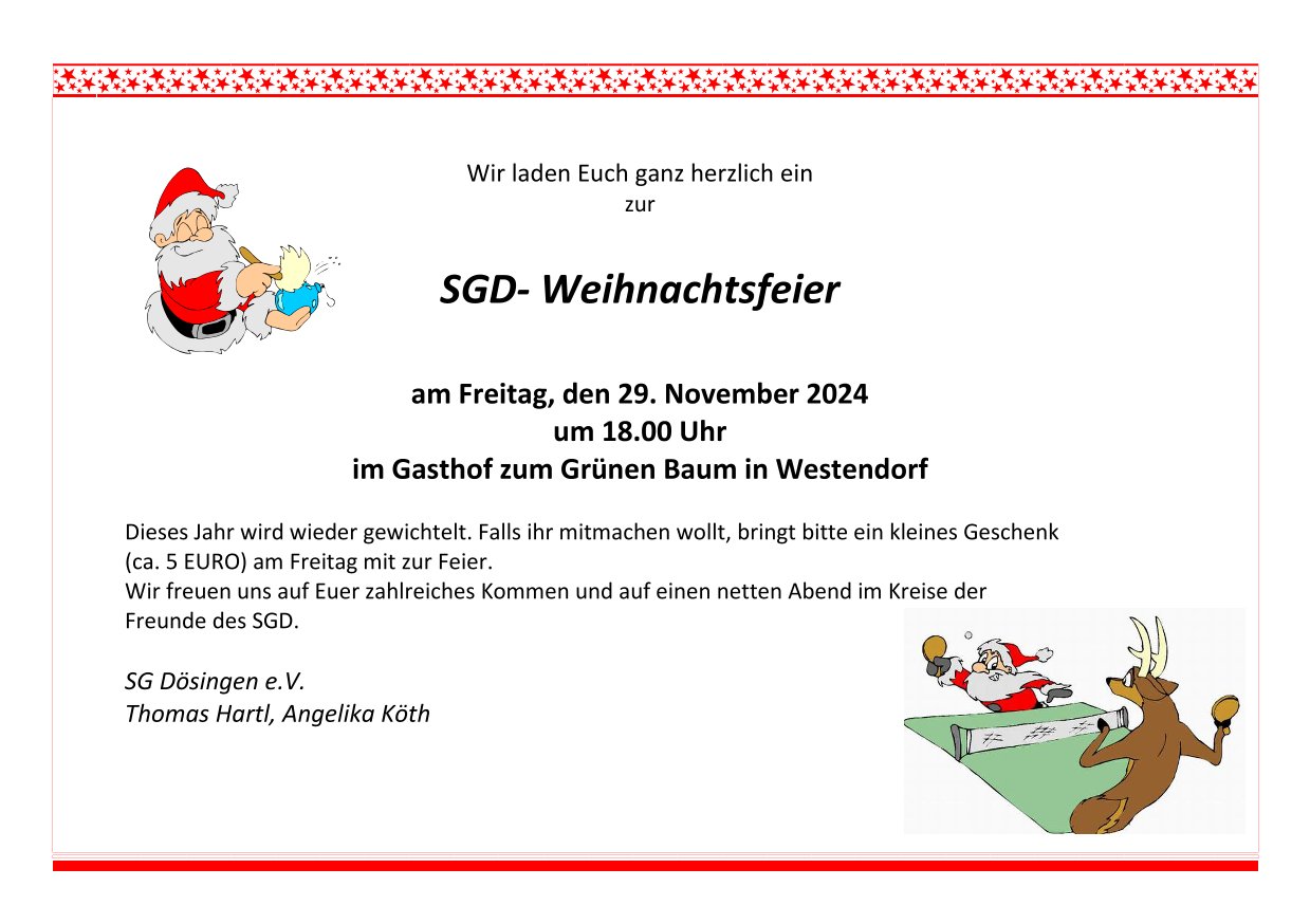 Weihnachtsfeier 2024